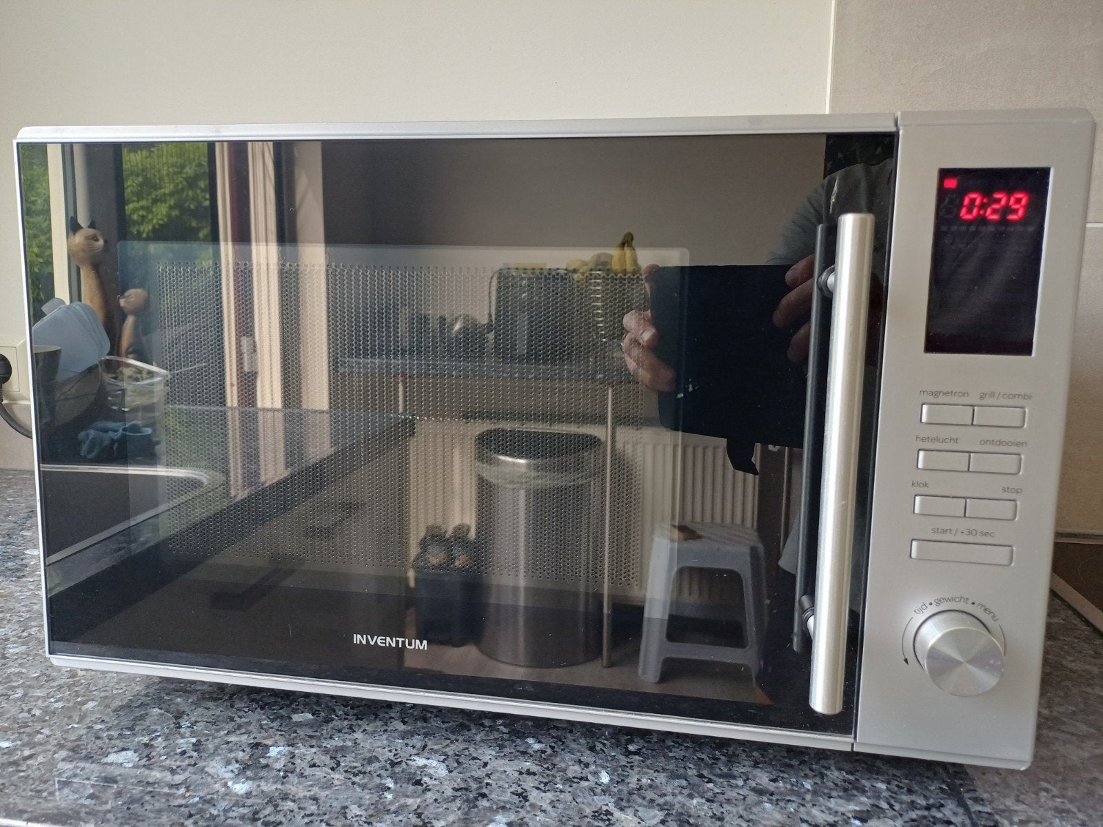 Inventum MN306C luxe combi magnetron 900 watt, Elektronische apparatuur, Microgolfovens, Ophalen, Hete lucht, Zo goed als nieuw