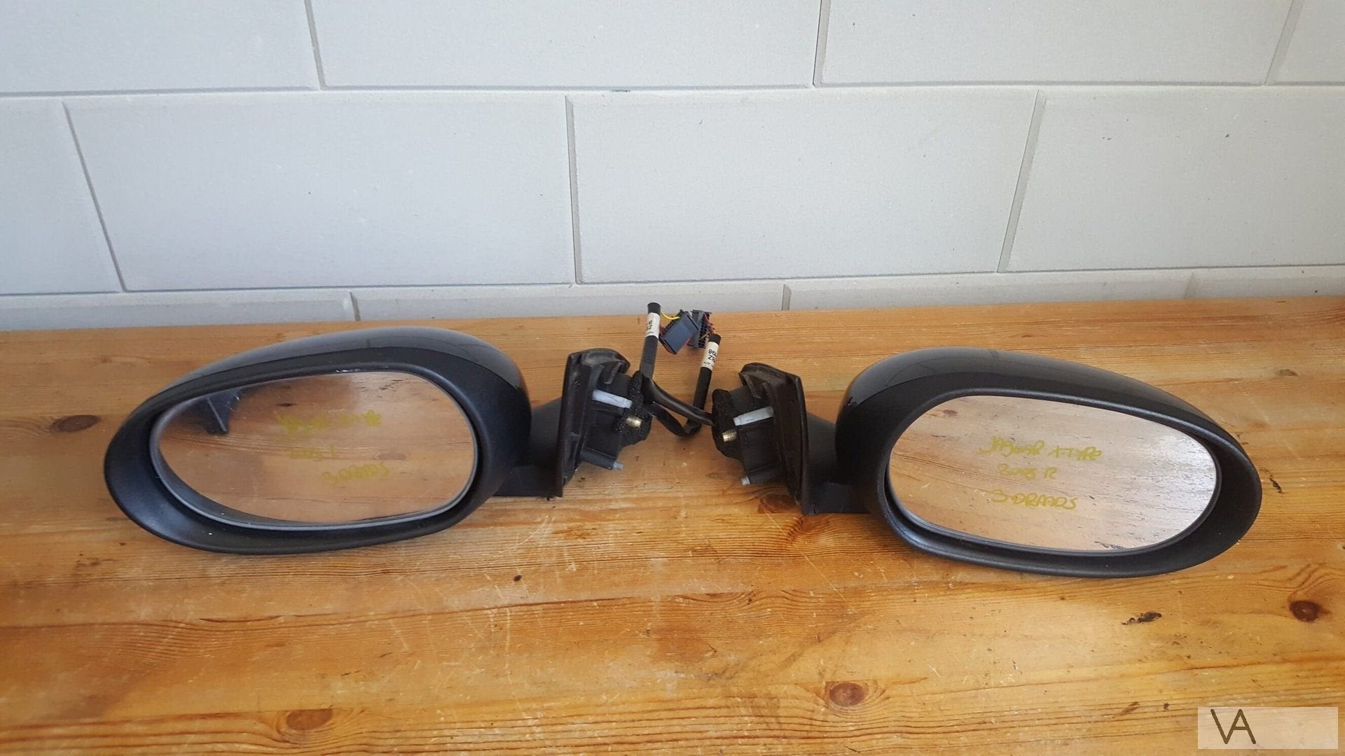 Jaguar X-type x type spiegel links bestuurder zwart 3 draads, -, Utilisé, Jaguar, -