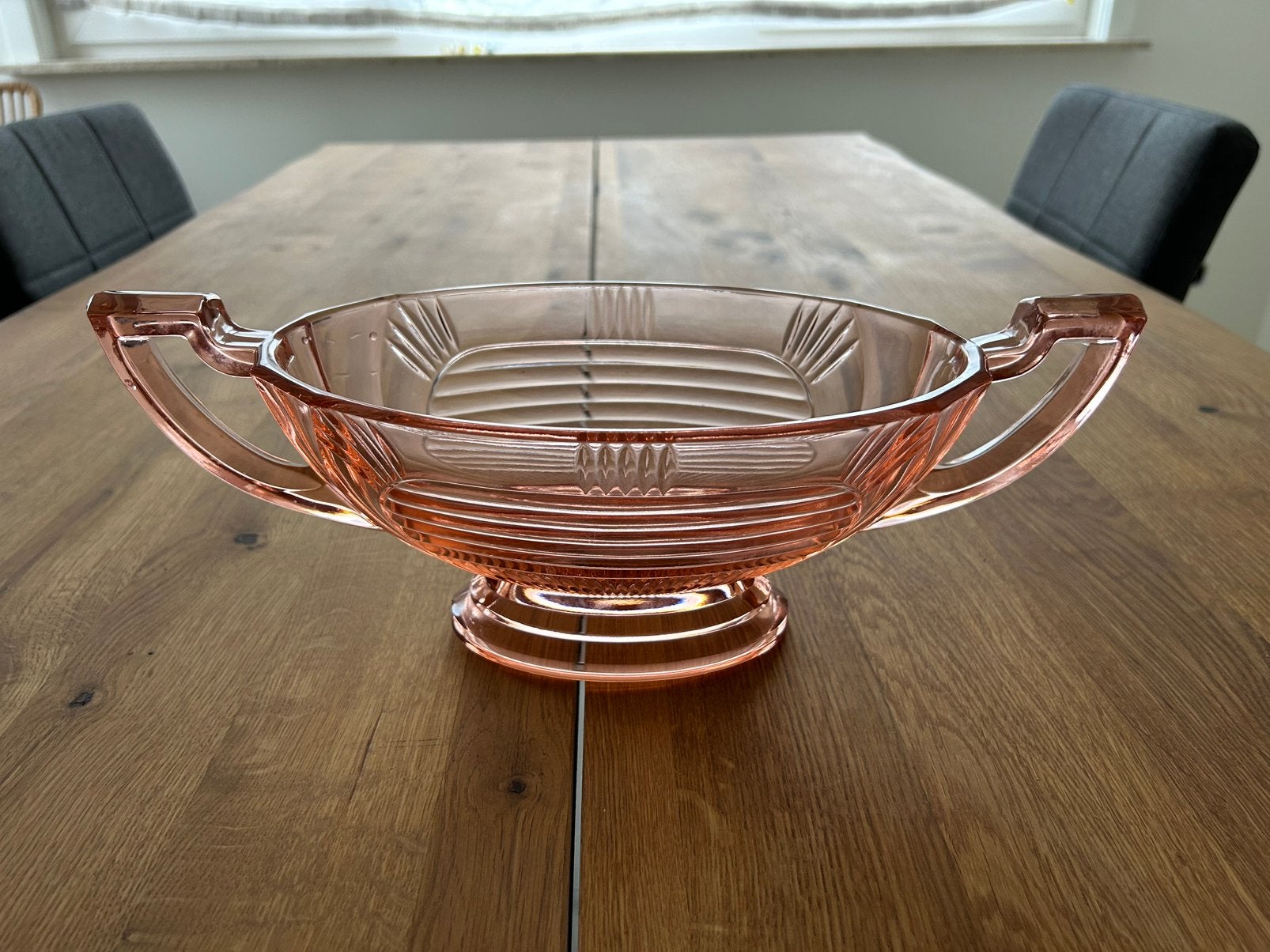 Val Saint Lambert Luxval schaal Victoria roze, Enlèvement ou Envoi
