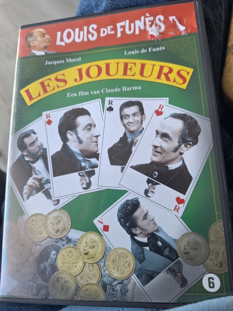 Les joueurs, Louis de Funes, ndl ondertiteld, Enlèvement ou Envoi, Comme neuf, Français, Néerlandais