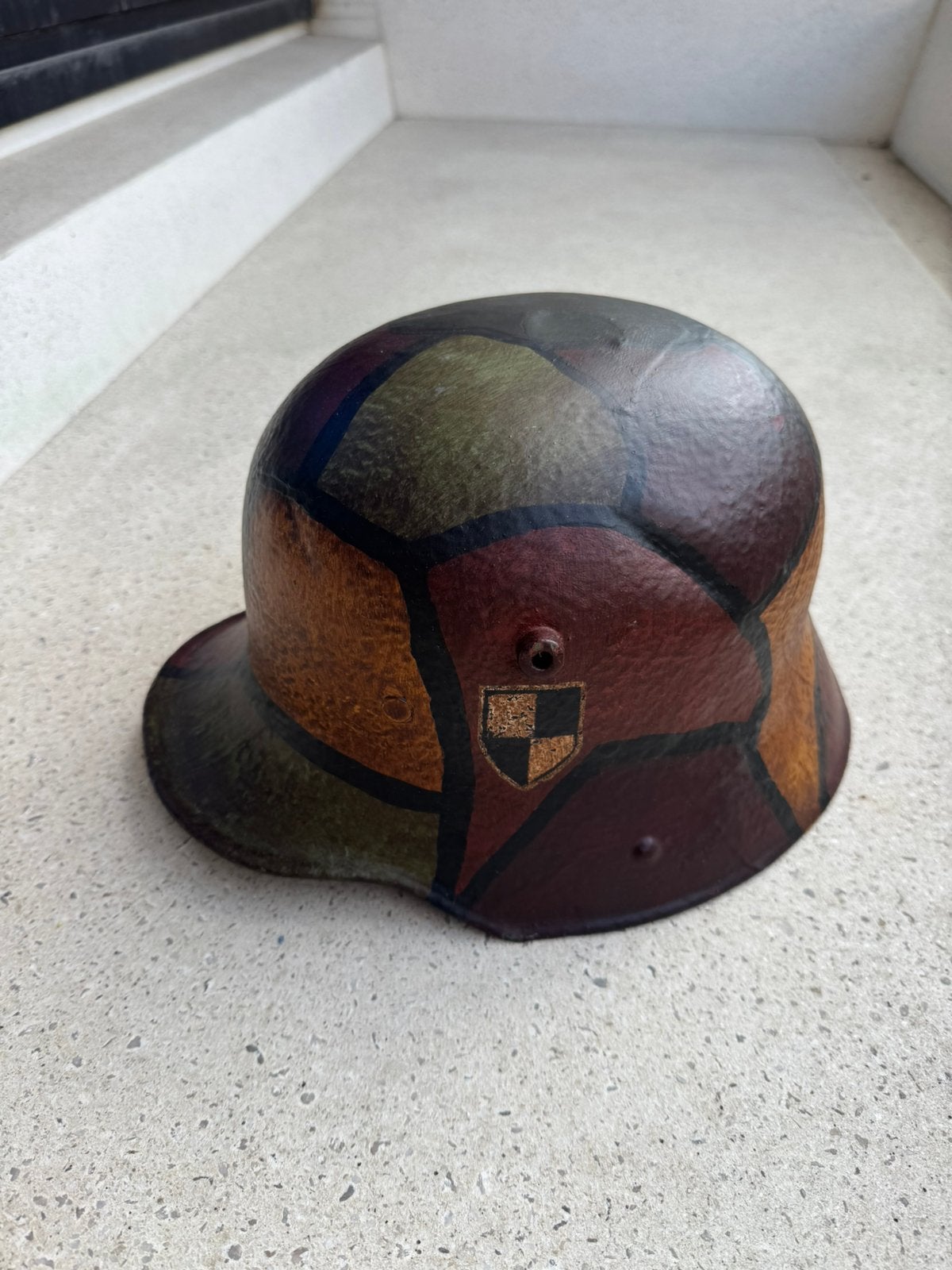Wo1 Duitse helm met binnenwerk, Verzamelen, Ophalen of Verzenden