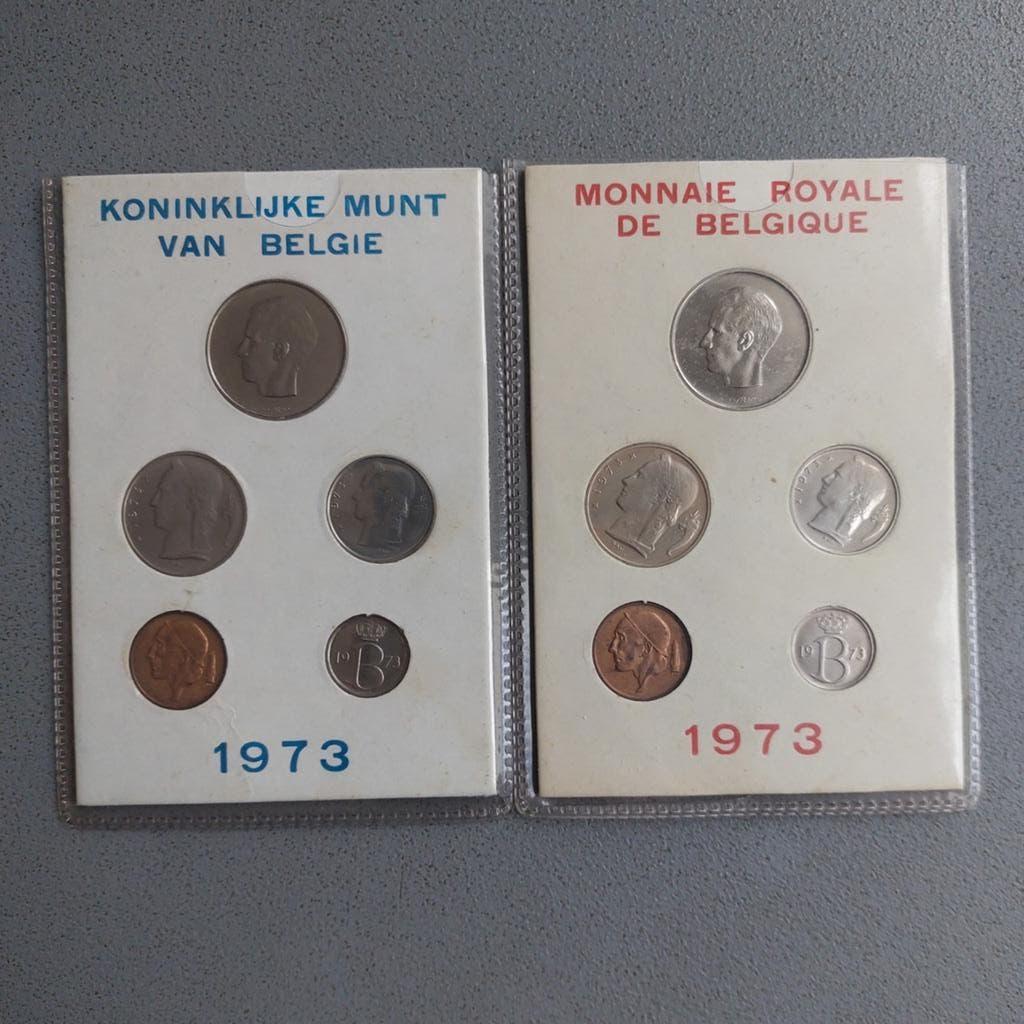 Coffrets / Pièces de monnaie / Belgique / 1973 FR + VL / FDC, Timbres & Monnaies, Enlèvement ou Envoi, Monnaie en vrac
