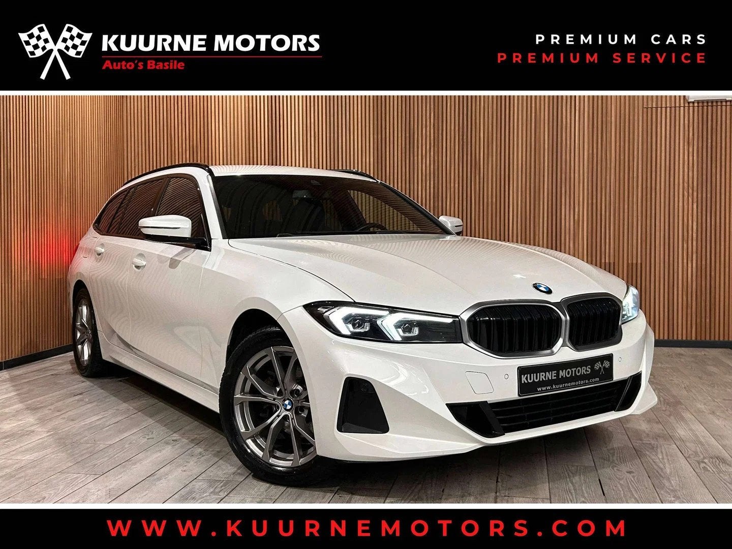 BMW 3 Serie 316 dA Touring Sportline Led/Pdc/Gps/SportZet/Ca, Auto's, 122 pk, Zwart, 4 cilinders, Wit