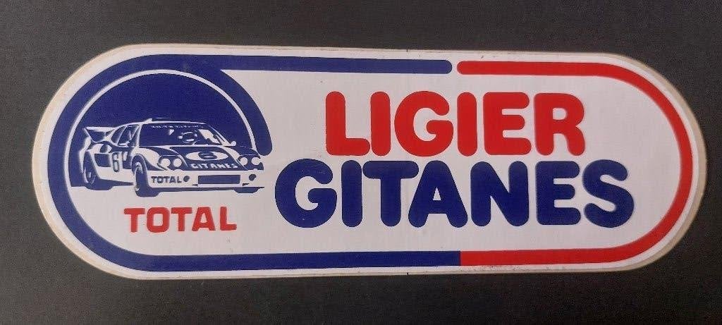 Sticker autocollant rally ligier Gitanes vintage, Envoi, Utilisé