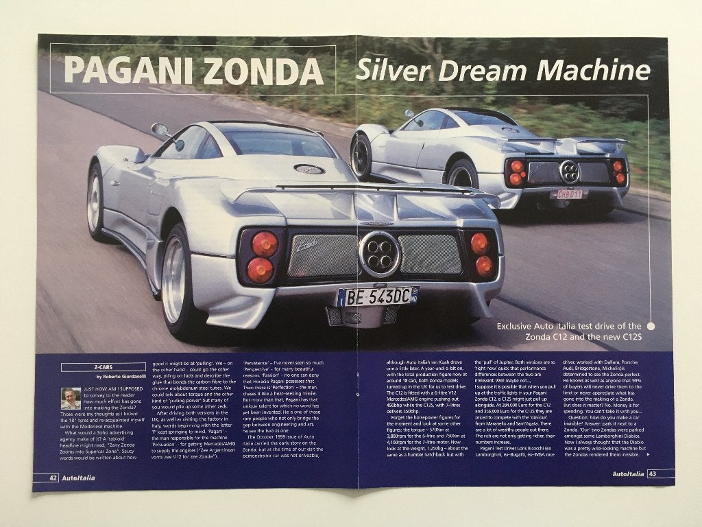 Artikel Pagani Zonda, Ophalen of Verzenden, Zo goed als nieuw, Overige merken