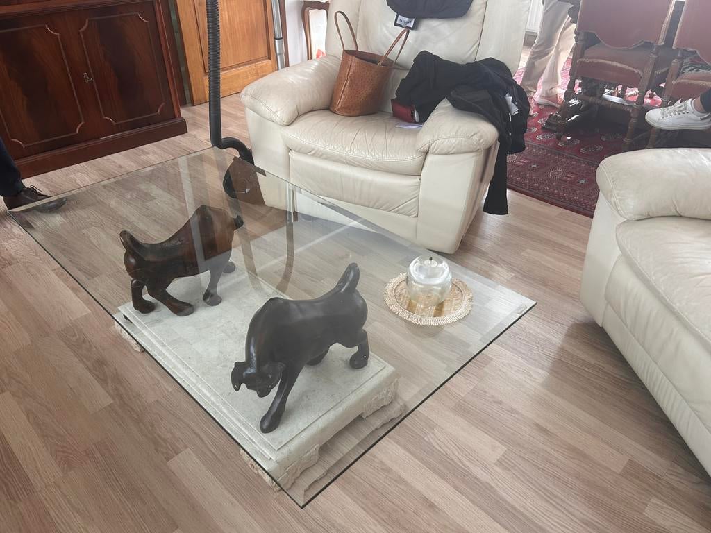 Glazen salontafel, Huis en Inrichting, Ophalen