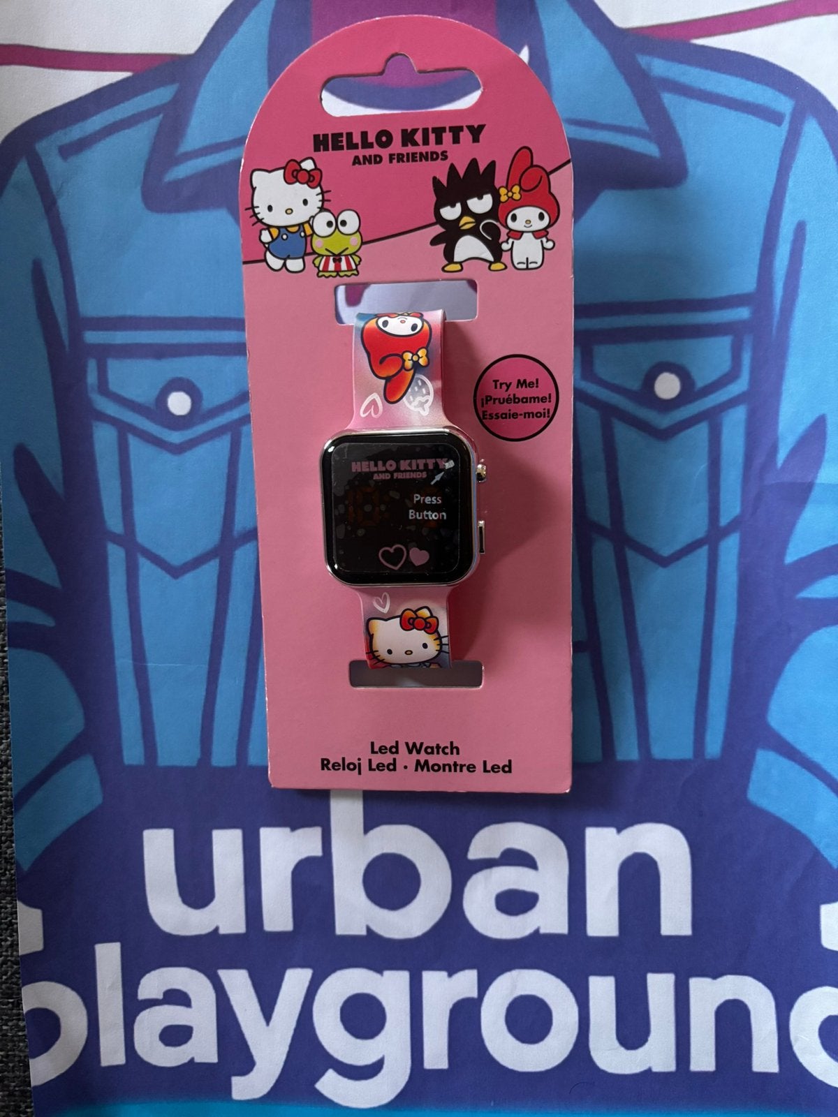Hello Kitty LED-horloge met licentie voor kinderen, Handtassen en Accessoires, Horloges | Kinderen, Ophalen of Verzenden, Nieuw
