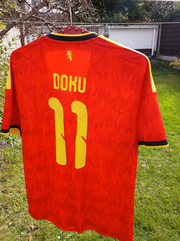 Maillot Adidas Officiel Red Devils - DOKU - Coupe monde 2026, Enlèvement ou Envoi, Neuf, Maillot