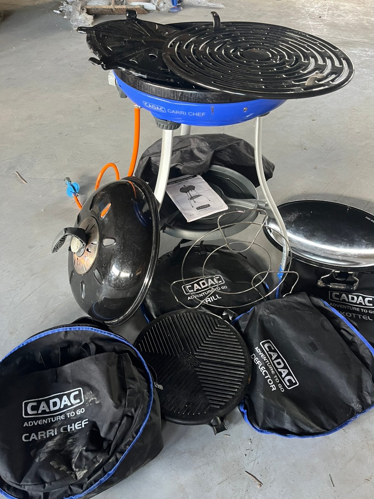 Cadac carri chef, Ophalen, Gebruikt