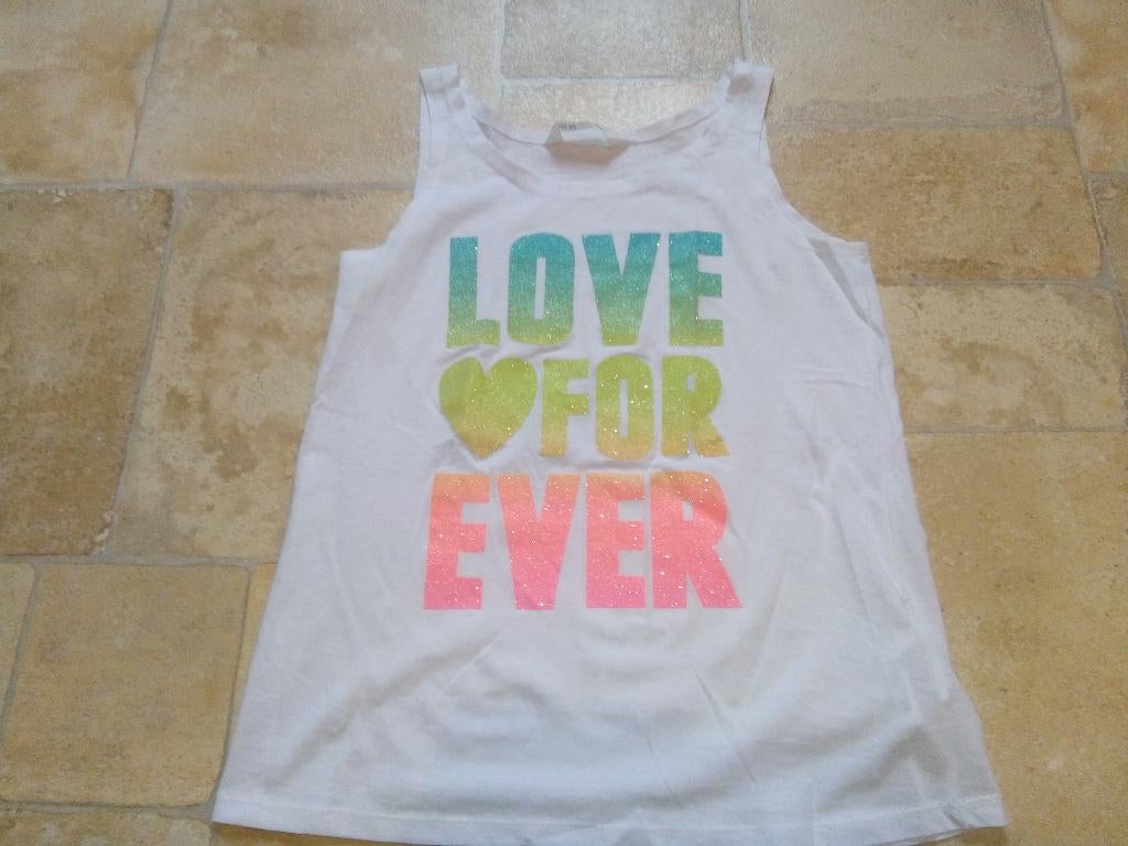 t-shirts meisjes H&M, zonder mouwen, maat 158/164, Gebruikt, Meisje, H&M, Ophalen of Verzenden
