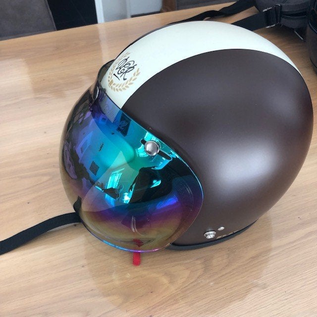 Casque Davida made in UK taille 60/L impeccable, Enlèvement, L