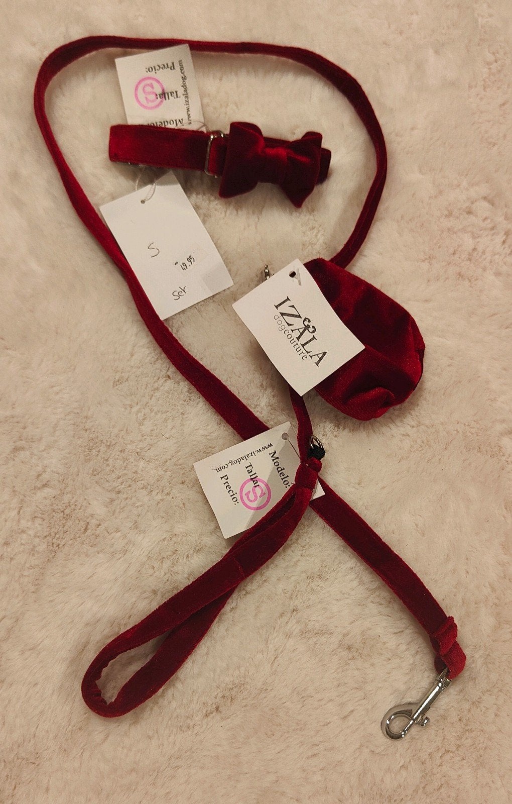 Prachtige winterset halsband/leiband - Izala - Meeneemprijs, Dieren en Toebehoren, Ophalen of Verzenden, Nieuw, Hondenriem