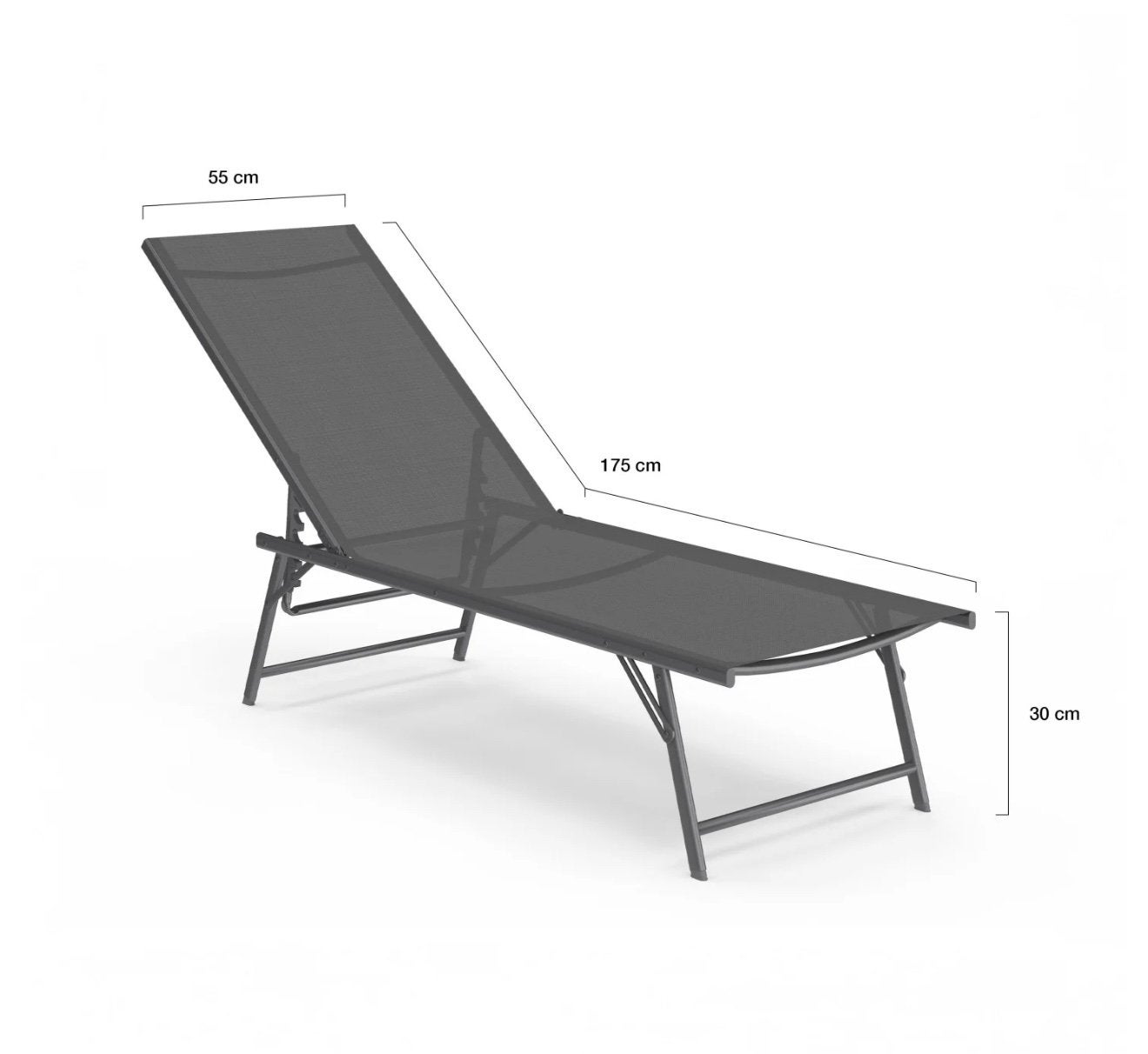 Transat + coussin, Jardin & Terrasse, Enlèvement, Neuf, Autres matériaux, Réglable