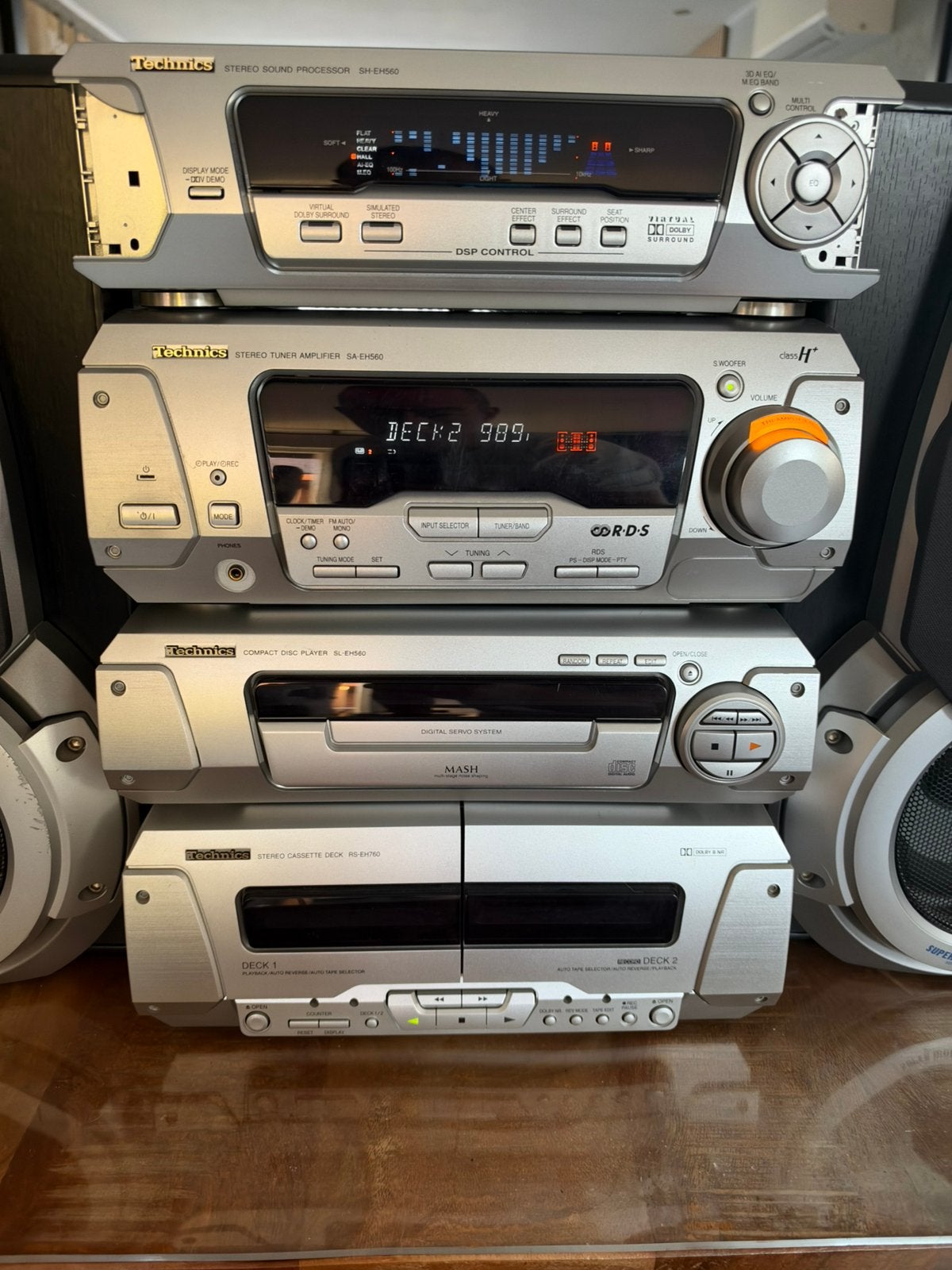 Technics SC-EH760 Hifi-set met speakers en afstandsbediening, Audio, Tv en Foto, Ophalen of Verzenden, Zo goed als nieuw, Speakers