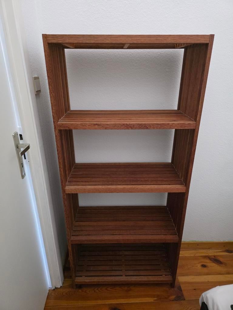 Étagère IKEA Molger / Muskan – Bois massif, Maison & Meubles, Armoires | Bibliothèques, Comme neuf