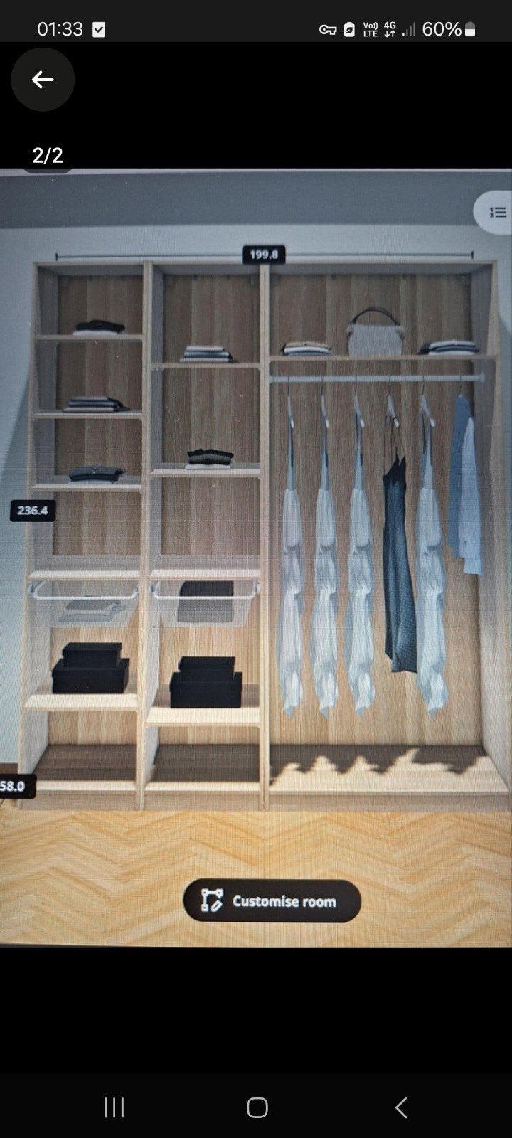pax ikea kasten, Enlèvement