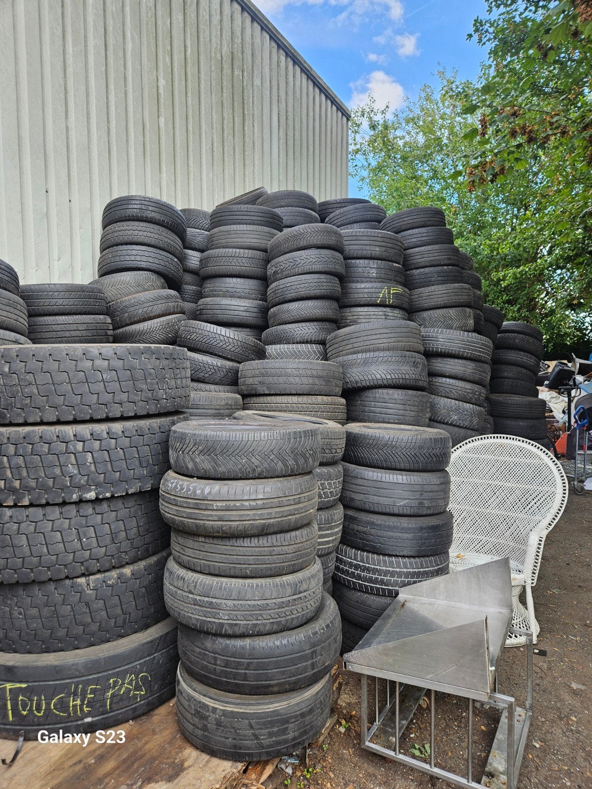 Lot de 1200 - 1500 et plus pneus d'occasion pour export / Pa, Enlèvement, Utilisé