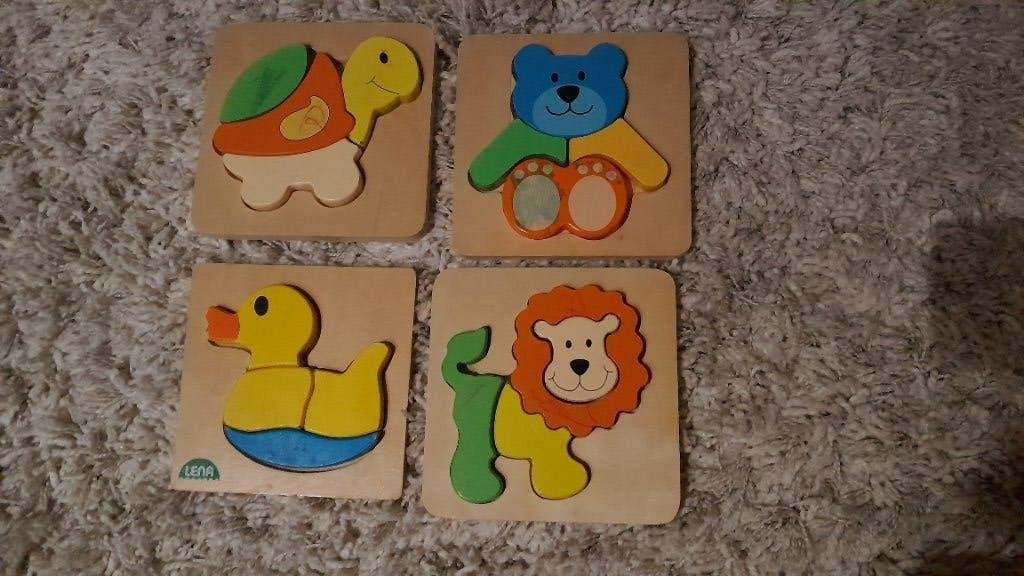 Puzzels dieren, Enlèvement, Utilisé, 6 mois à 2 ans, Moins de 10 pièces