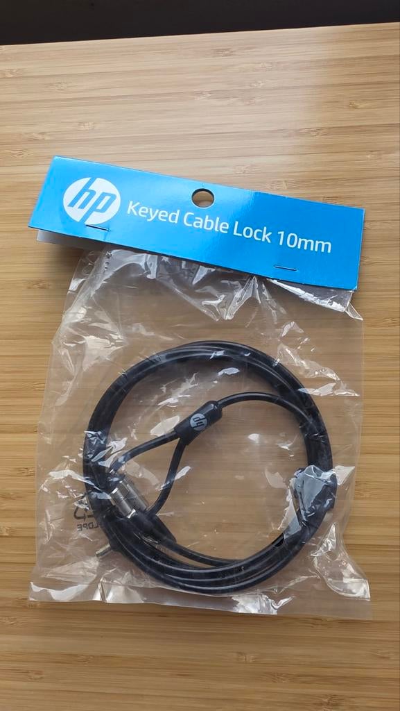 Hp kabelslot met sleutel 10mm, Enlèvement ou Envoi