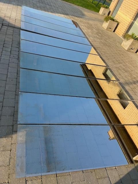 glazen terrasoverkapping, Ophalen, Zo goed als nieuw