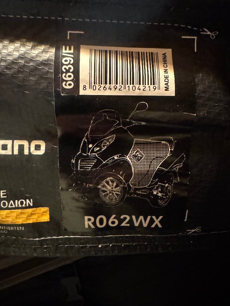 Tucano deken voor Piaggio MP3, Motoren, Ophalen, Gebruikt