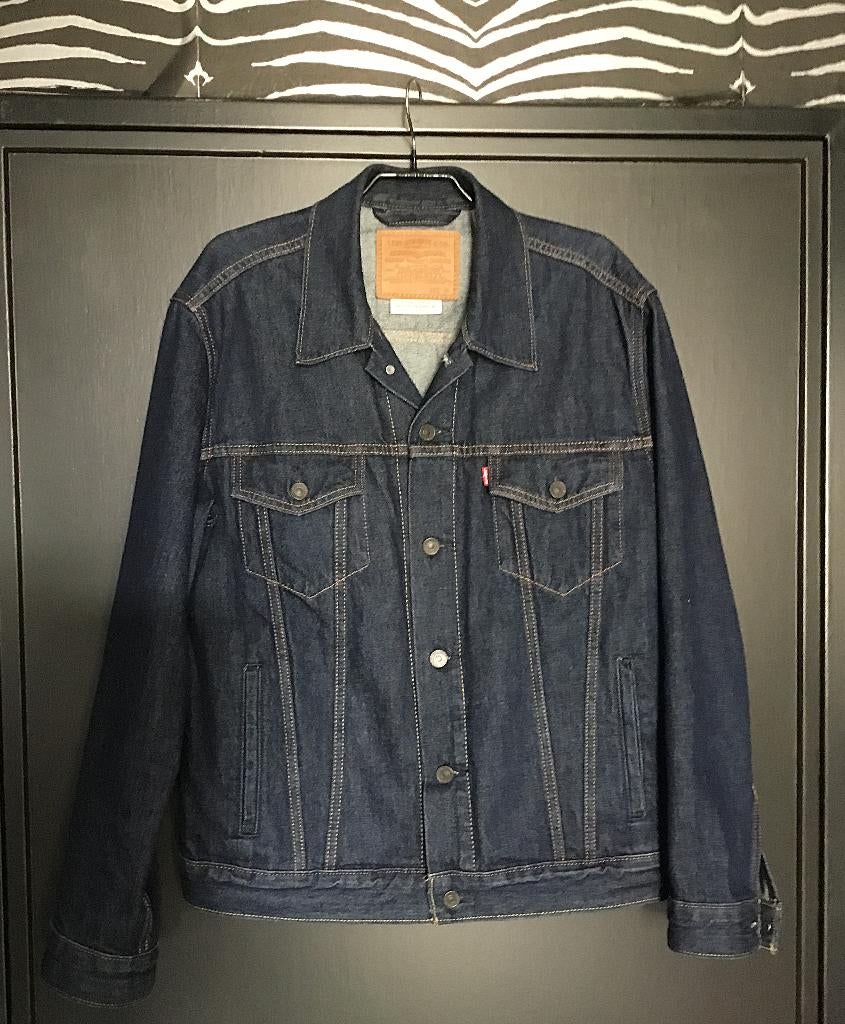 Levi Strauss vintage Premium jeans jacket – M – donkerblauw, Levi's, Enlèvement ou Envoi, Porté, Bleu
