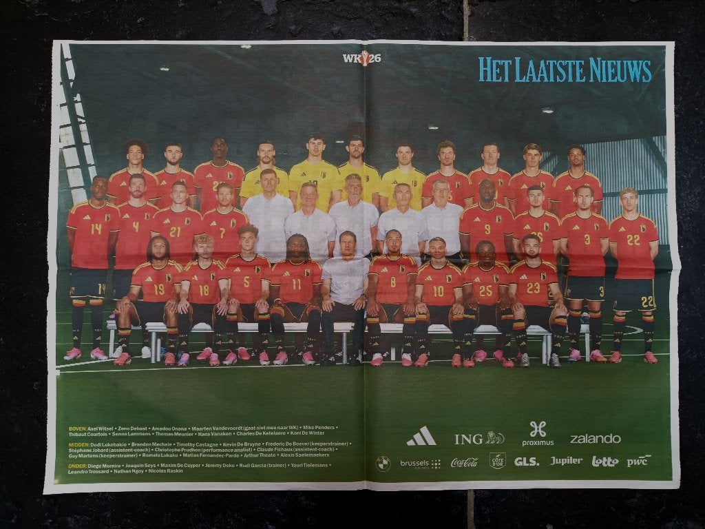 Poster Rode Duivels - WK 2026, Verzenden, Zo goed als nieuw, Poster, Plaatje of Sticker