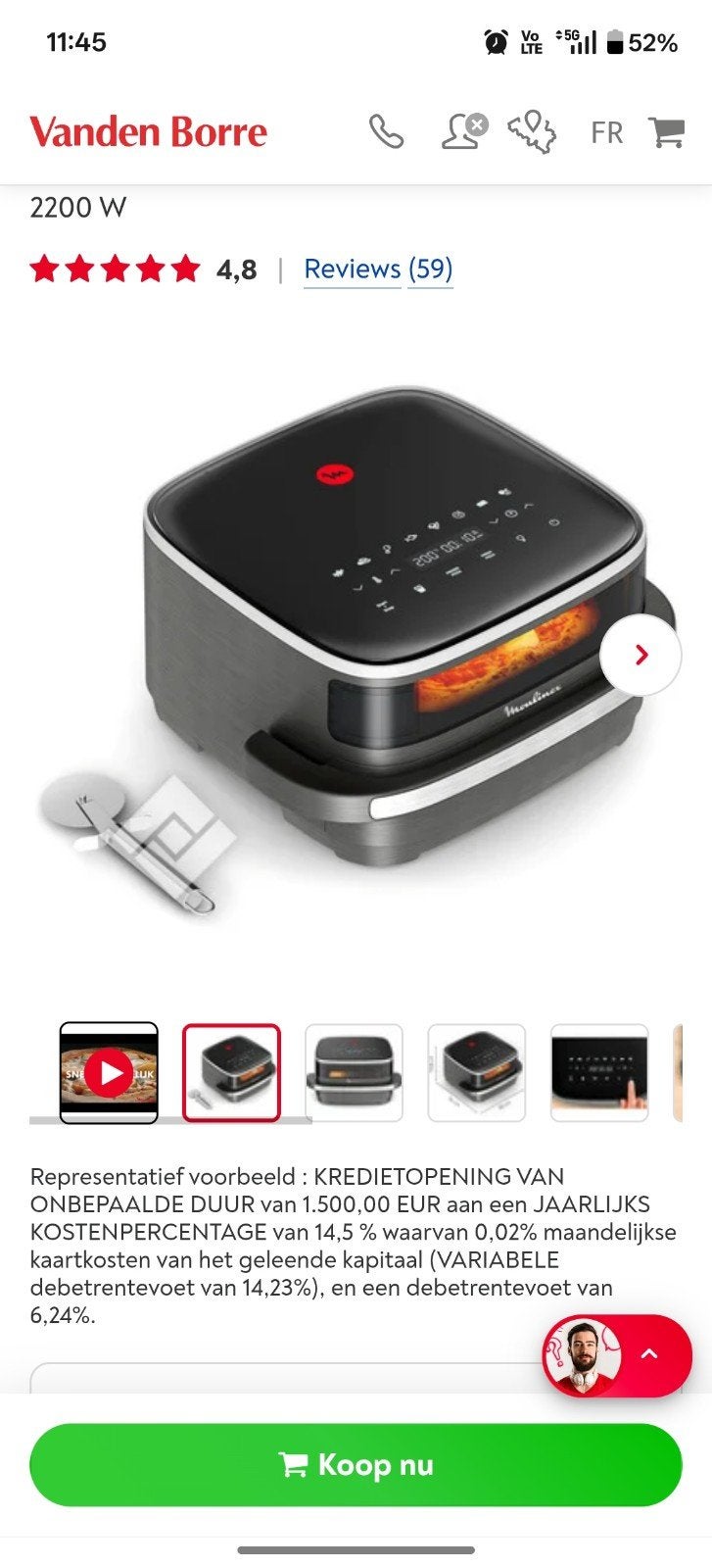airfryer, Ophalen, Airfryer
