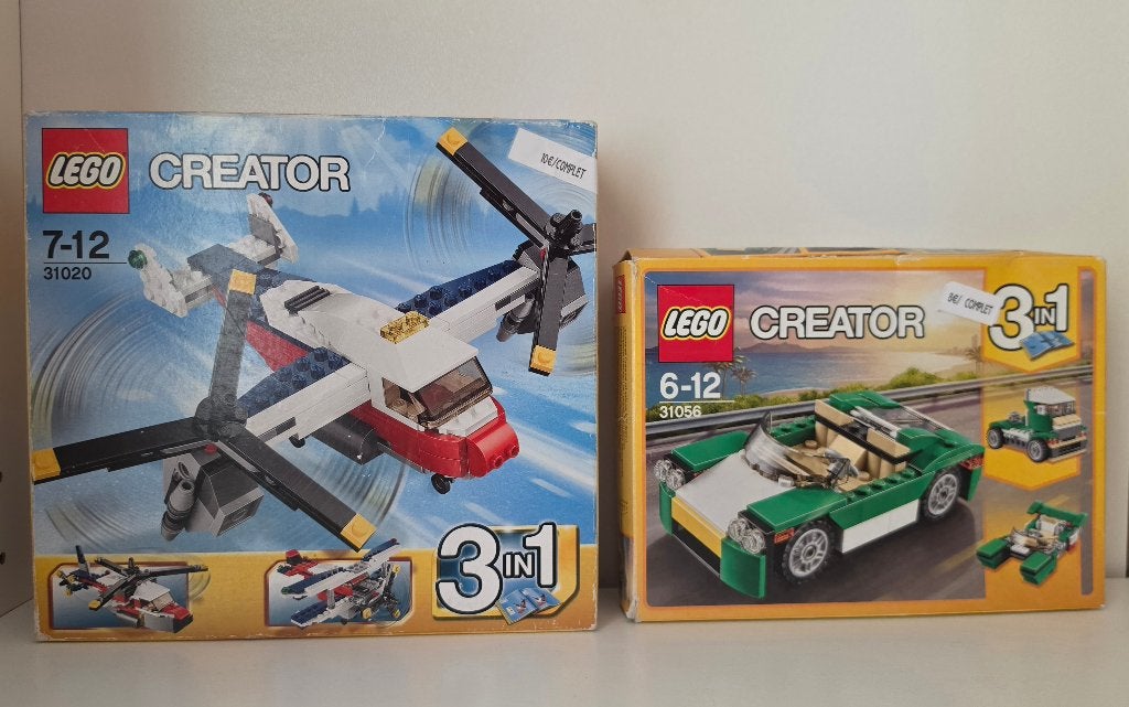 LEGO Creator 31020 & 31056, Compleet, Gebruikt, Lego, Ophalen of Verzenden