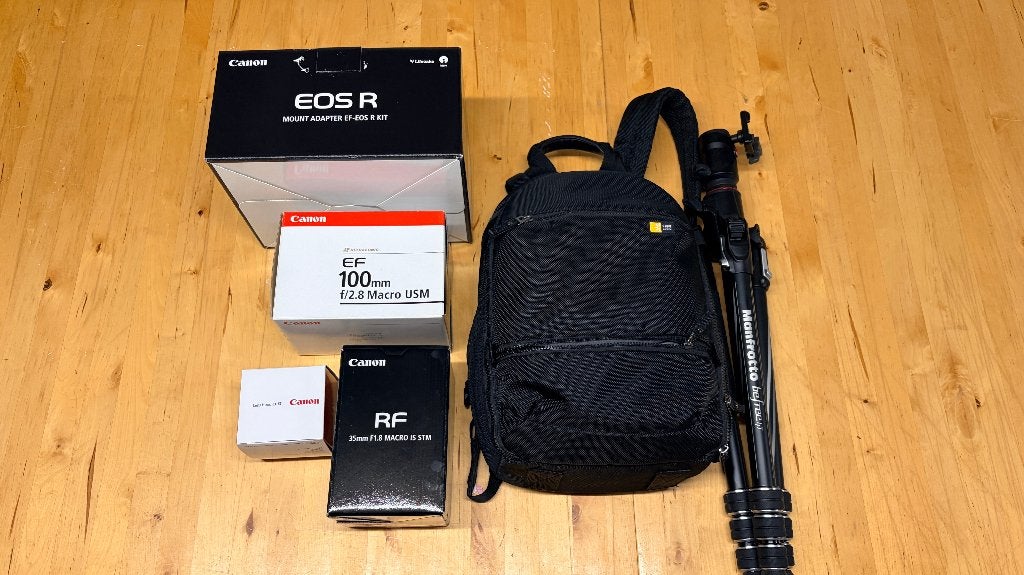 Lot matériel photo pro CANON EOS R, objectifs et plus, Audio, Tv en Foto, Fotografie | Professionele apparatuur, Ophalen, Zo goed als nieuw