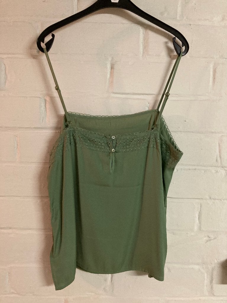 Groen topje met spaghettibandjes, Sora, 44 (nieuw), Maat 42/44 (L), Nieuw, Ophalen of Verzenden, Sora by Jbc