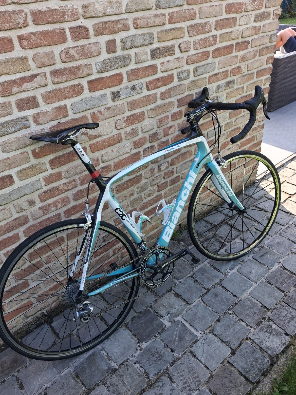 koersfiets Bianchi Infinito C2C, Ophalen