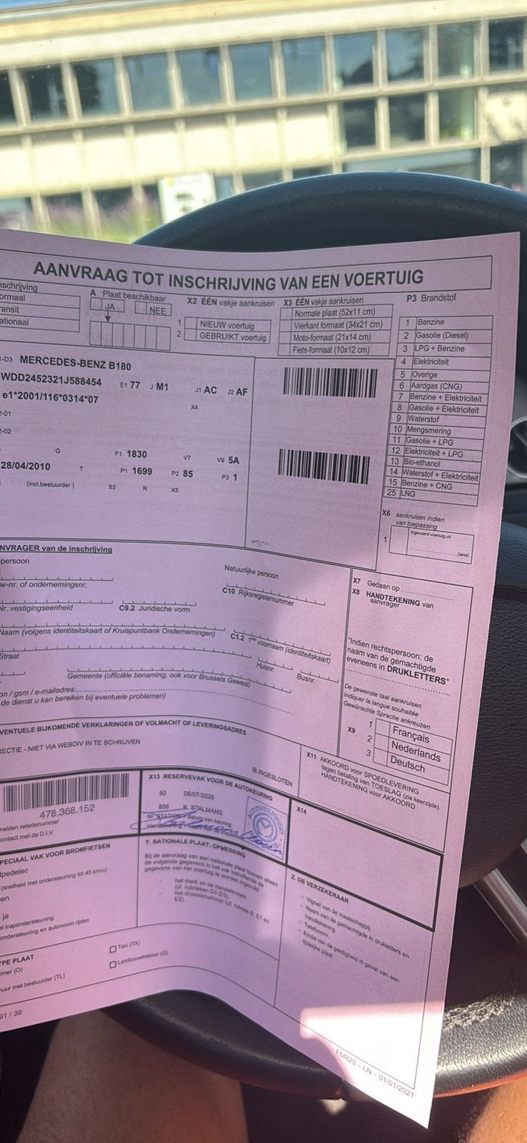 Gekeurd voor verkoop Mercedes b180 benzine, Auto's, Bedrijf, Te koop, Benzine