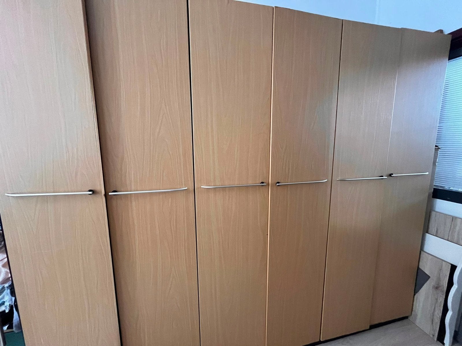 Kledingkast - lichtbruin/ L 250,H 208, D 56, Huis en Inrichting, Ophalen