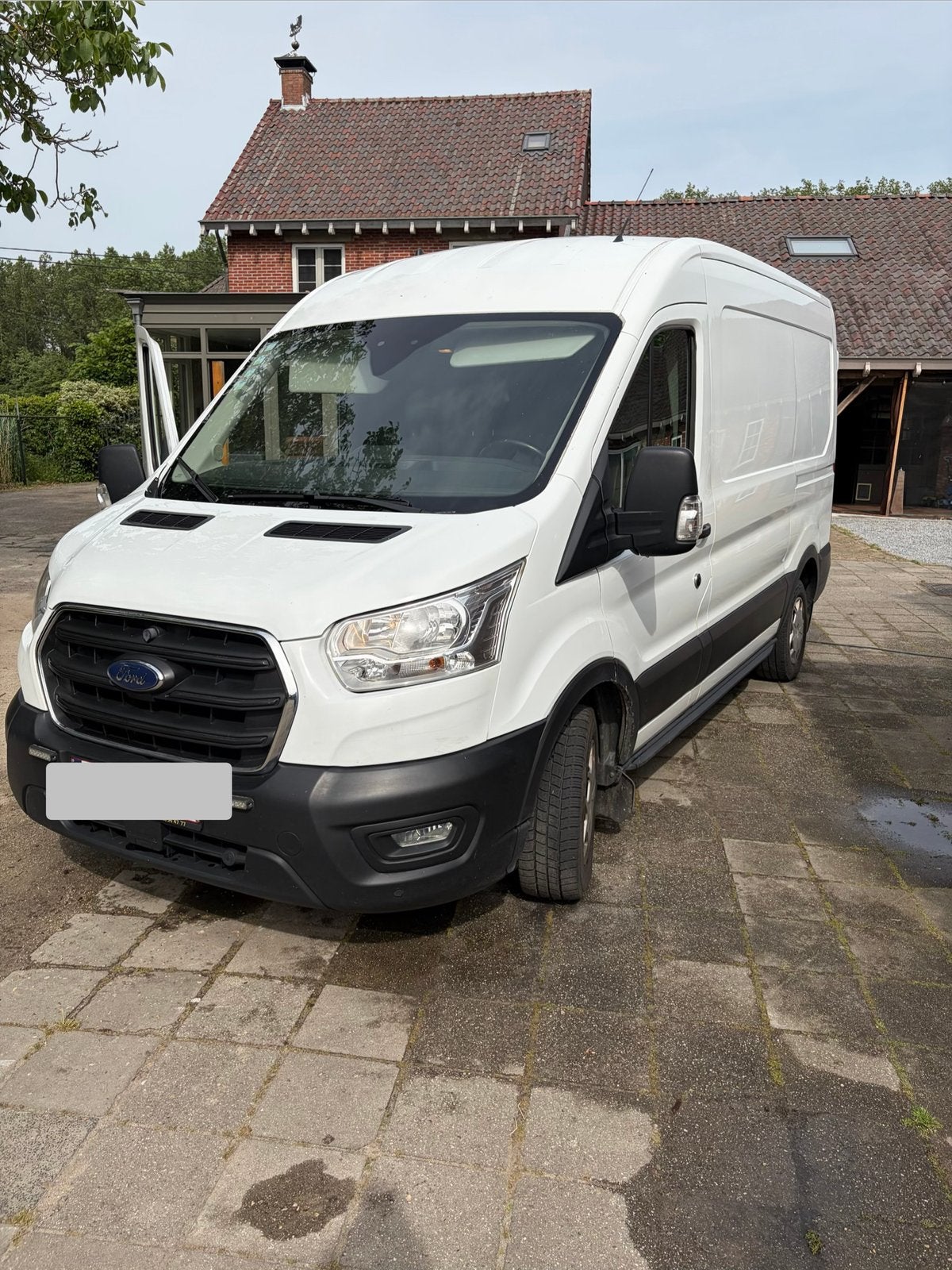 Ford transit l2h2 - €15000 +21% - inclusief inrichting., Voorwielaandrijving, Euro 6, Wit, 5 deurs