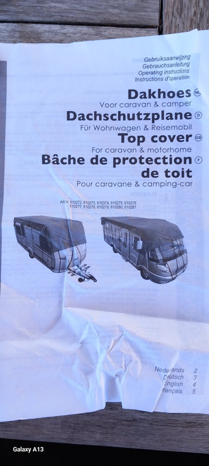 Housse de toit pour caravane ou camping-car de 8 m sur 3 m, Enlèvement, Neuf
