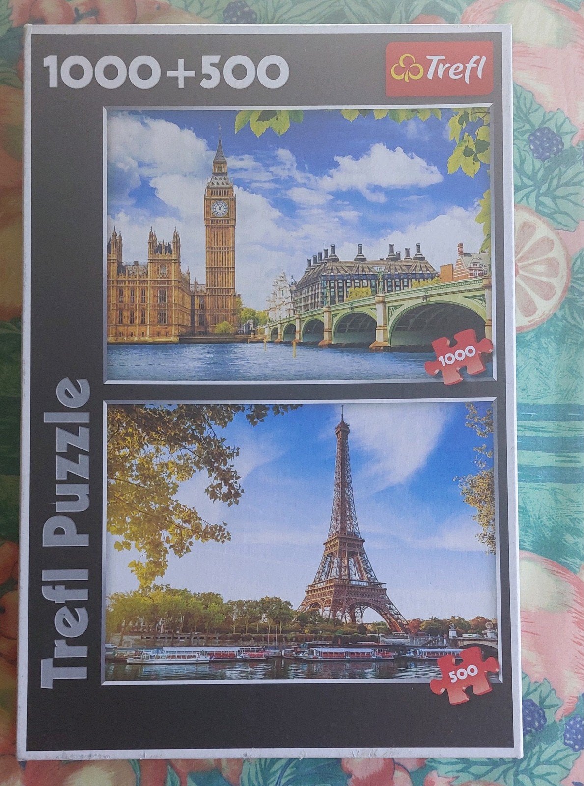 2 puzzels van Londen en Parijs. 500 en 1000 stukjes, Ophalen of Verzenden, 500 t/m 1500 stukjes, Gebruikt, Legpuzzel