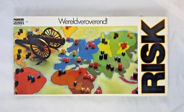 Parker Risk Bordspel Vintage 1982 witte doos wit compleet, Een of twee spelers, Verzenden, Zo goed als nieuw, Parker
