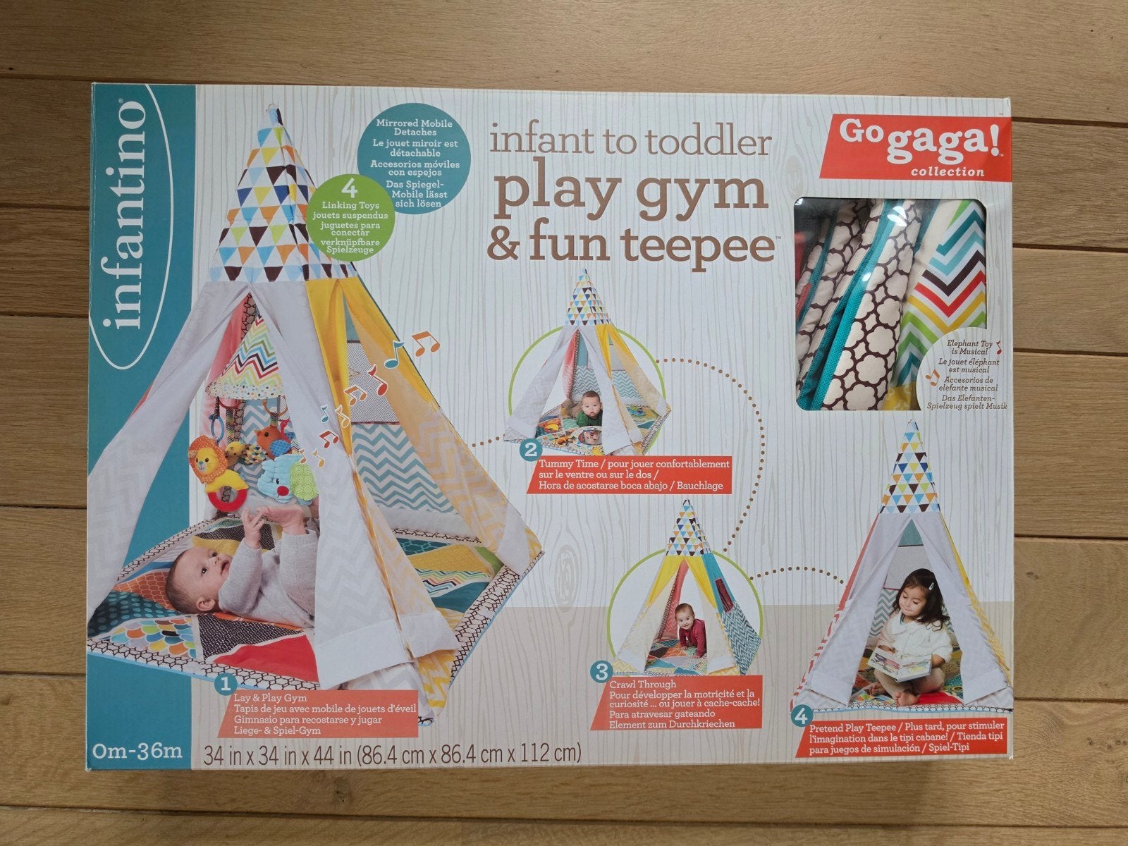 Tipi Infantino Play Gym & Fun (Go Gaga !) - Jouet 4 en 1, Enlèvement ou Envoi, Comme neuf