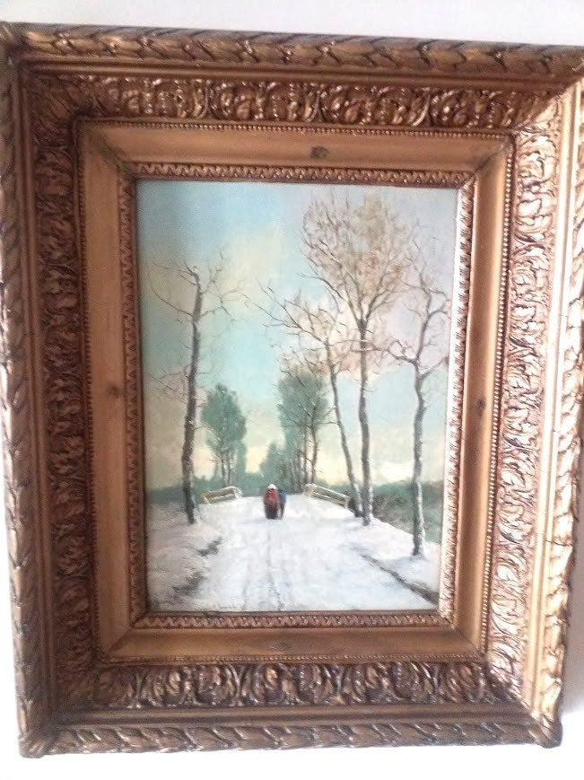 schilderij Louis Apol, Antiek en Kunst, Ophalen