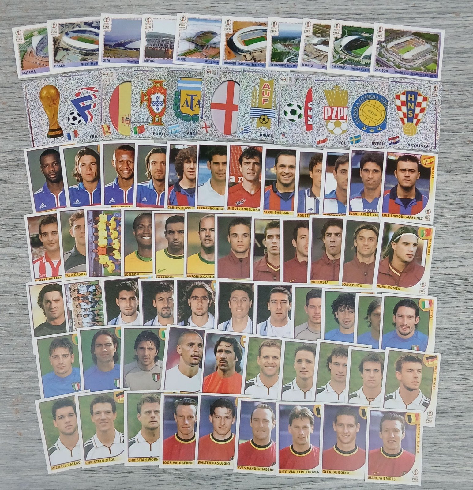 Panini World Cup Korea Japon 2002 ( 75 stickers differents ), Envoi, Neuf