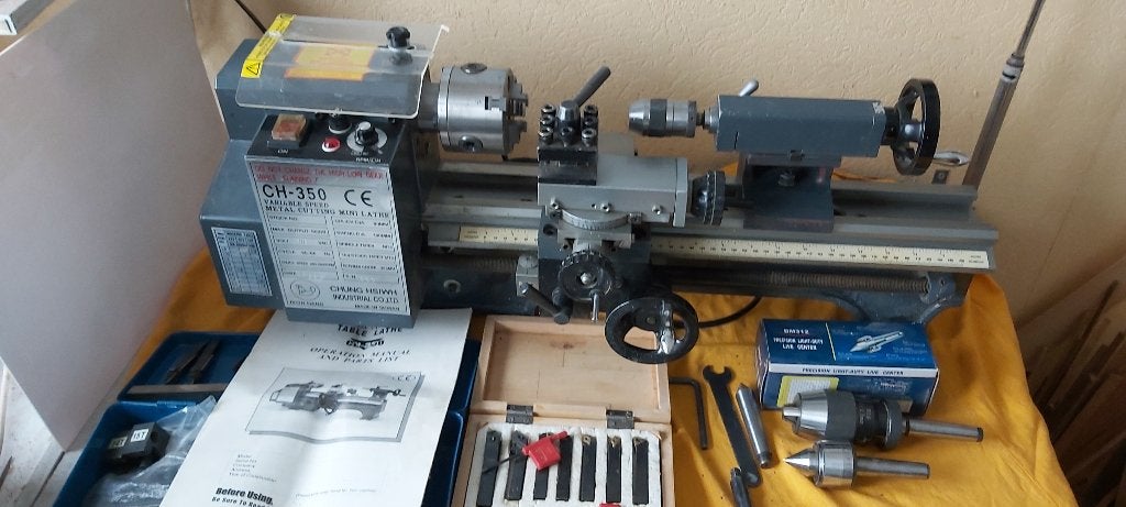draaibank CH350, Enlèvement, Utilisé, Tour à métaux, Moins de 500 mm