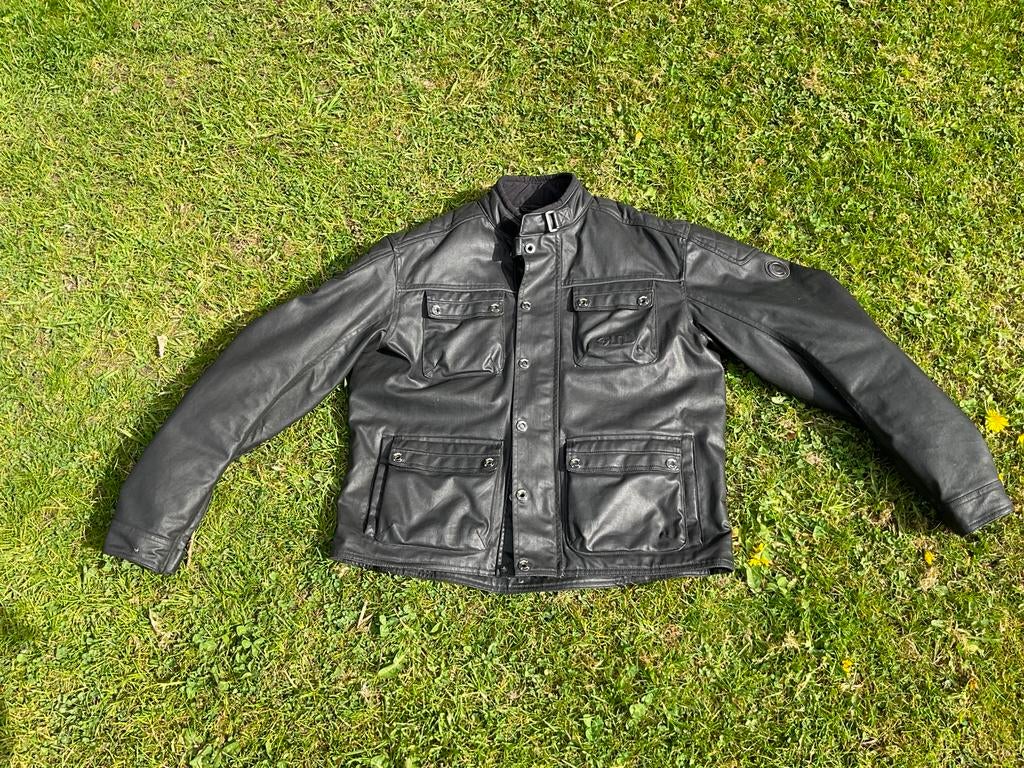 Av veste simili cuir GUNS noire T 54 XL, Enlèvement ou Envoi, Seconde main, Hommes, Vêtements de motocross