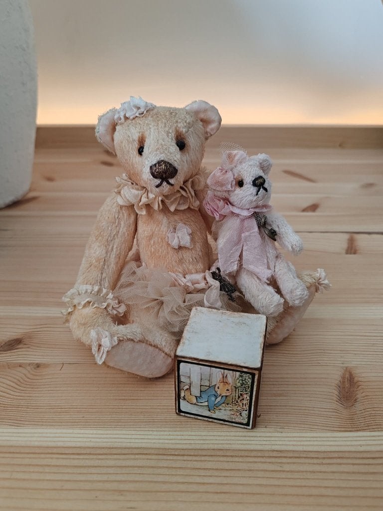 Handgemaakte set beren, Collections, Enlèvement ou Envoi, Comme neuf, Ours en tissus, Autres marques