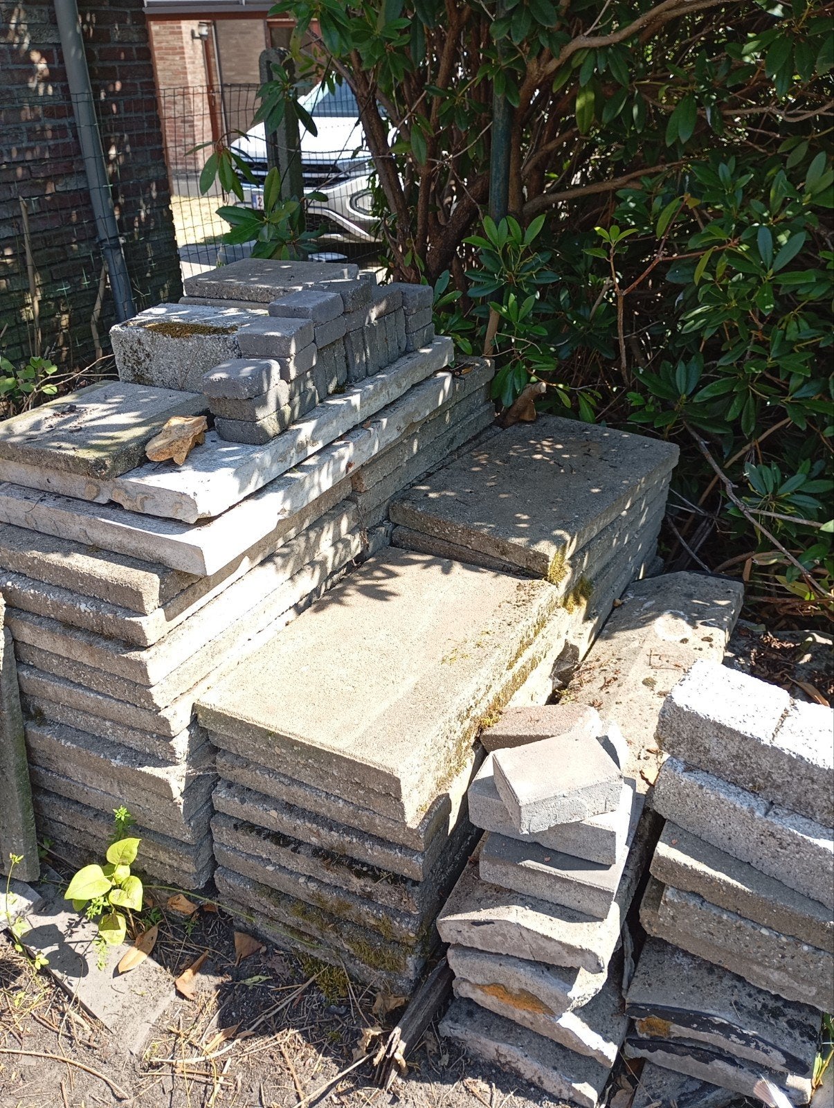 40 BETONPLATEN van 60 CM/40 CM, Ophalen