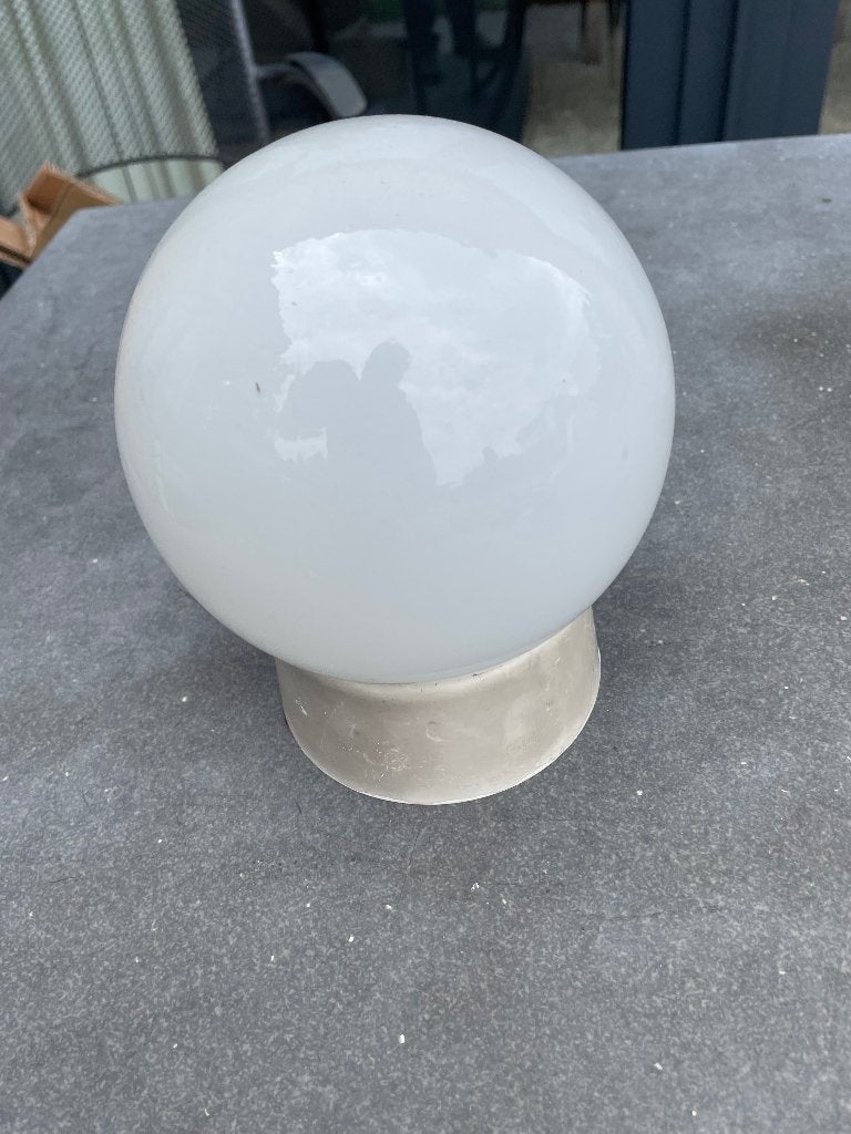 Plafondlamp, Ophalen, Gebruikt, Jaren 70, Glas