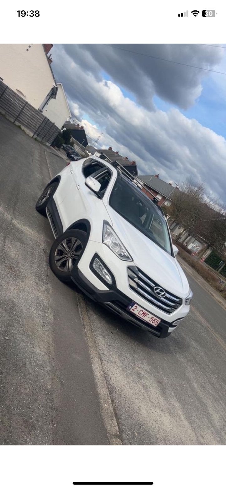 Hyundai santa fe 2.2 4wd, Auto's, Automaat, Euro 5, Santa Fe, Wit
