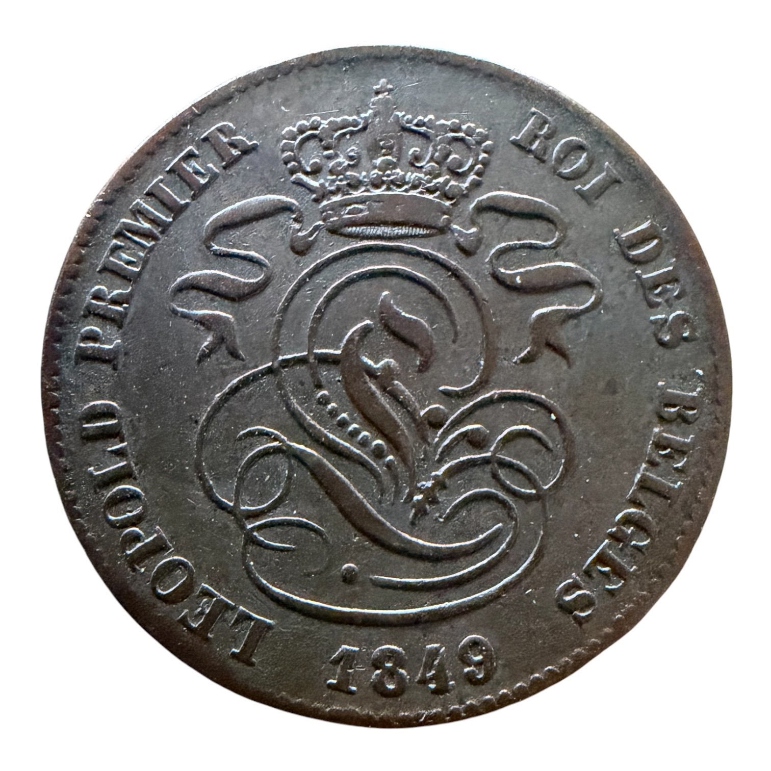 Belgique 2 Centien 1849, Timbres & Monnaies, Enlèvement