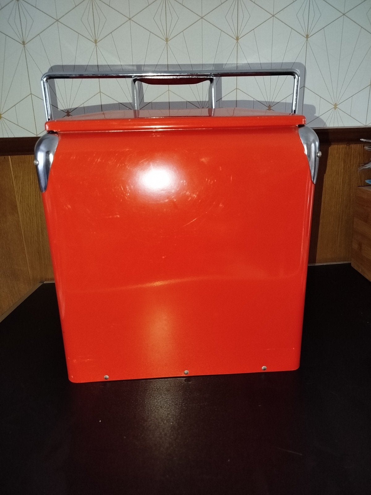 vintage metalen koelbox, Ophalen of Verzenden