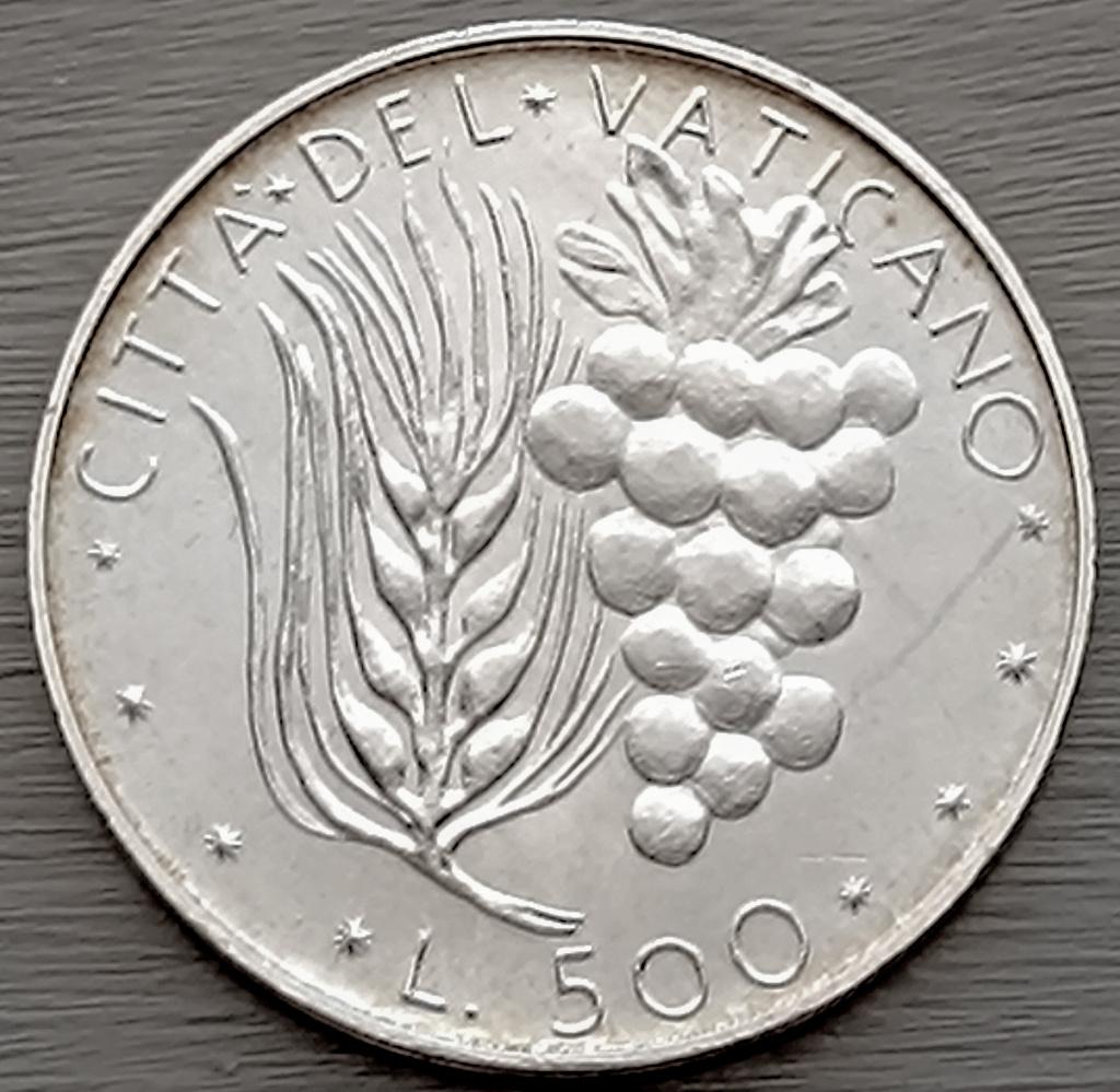 munt Vaticaan 500 lire 1972 zilver 0,835, Enlèvement ou Envoi, Argent